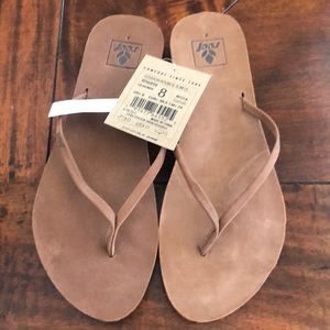 Brown Reef Flip Flops